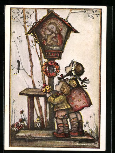 Künstler hummel kinder - künstler-ak, hummel: