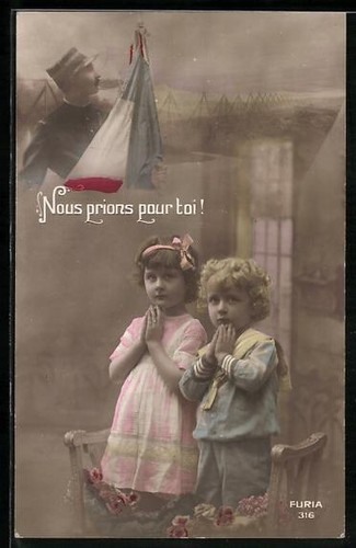 Foto kinder beten für - foto-ak,